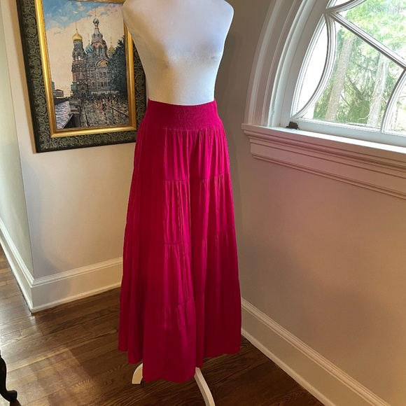 Chico's Dresses & Skirts - Chicos Burgundy Maxi Skirt with tags